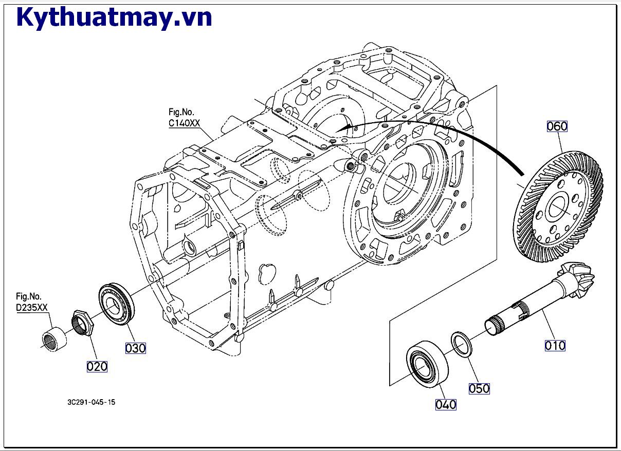 Bánh răng truyền động nón ( sau)